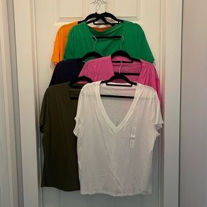 Bundle of 6 ‘A New Day’ V-Neck T-Shirts, all size XL, Like New